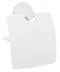 Держатель для туалетной бумаги «Bemeta» White 104112014 на стену белый, фото №1