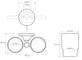 Двойной стакан для зубных щёток «Bemeta» Retro 144210028 на стену хром/золото, картинка №2