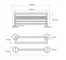 Полотенцедержатель с полкой «Bemeta» Omega 104219072 на стену хром, картинка №2