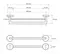 Полотенцедержатель двойной «Bemeta» Omega 104204052 на стену хром, картинка №2