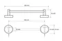 Полотенцедержатель «Bemeta» Omega 104204022 на стену хром, картинка №2