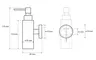 Дозатор для мыла «Bemeta» Omega 104109012 на стену хром, картинка №2