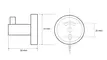 Крючок «Bemeta» Omega 104106022 на стену хром, картинка №2