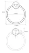 Полотенцедержатель «Bemeta» Omega 104104062 на стену хром, картинка №2