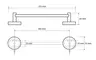 Полотенцедержатель «Bemeta» Omega 104104012 на стену хром, картинка №2