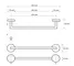 Полотенцедержатель «Bemeta» Neo 104204125 на стену хром, картинка №2