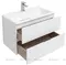 Мебель для ванной подвесная «Aquanet» Алвита 80 белая глянец, картинка №6