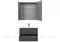 Мебель для ванной подвесная «Aquanet» Алвита 80 серый антрацит глянец, изображение №4