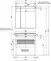 Мебель для ванной подвесная «Aquanet» Алвита 80 серый антрацит глянец, изображение №12