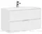 Мебель для ванной подвесная «Aquanet» Алвита 90 белая глянец, изображение №4