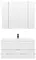 Мебель для ванной подвесная «Aquanet» Алвита 100 белая глянец, картинка №2