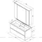 Мебель для ванной подвесная «Aquanet» Алвита 100 белая глянец, изображение №8