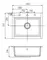 Мойка для кухни «Aquaton» Делия 60/51 искусственный камень шампань, фотография №3
