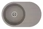 Мойка для кухни «Aquaton» Амира 78/50 искусственный камень серый шёлк универсальная, фото №1