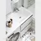 Тумба с раковиной под стиральную машину «Alavann» Soft Silver 120 (Даллас 120 правая) белая/металлик, изображение №4