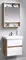 Мебель для ванной подвесная «Aqwella» Сити 60 белая/дуб балтийский, фото №1