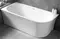 Ванна акриловая «Abber» AB9257 170/78 с каркасом с сифоном белая левая, фото №1