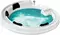 Гидромассажная ванна акриловая «Gemy» G9090 B 190/190 с каркасом с сифоном белая, фото №1