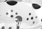 Гидромассажная ванна акриловая «Gemy» G9088 B 185/185 с каркасом с сифоном белая, фотография №3