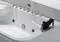 Гидромассажная ванна акриловая «Gemy» G9085 B R 180/116 с каркасом с сифоном белая правая, фотография №3