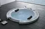 Гидромассажная ванна акриловая «Gemy» G9060 B 210/210 с каркасом с сифоном белая, картинка №2