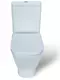 Унитаз компакт безободковый «Roca» The Gap 734273700H/341730000 (7801732004) белый с сиденьем дюропласт с микролифтом белое, картинка №2