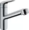 Смеситель для кухонной мойки «Hansgrohe» Focus M42 71814000 с выдвижным изливом хром, фото №1