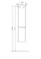 Пенал «Aquaton» Лондри 34 подвесной белый универсальный, фотография №3