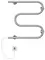 Электрический полотенцесушитель «Terminus» М-образный 50/53 хром правый, фото №1