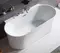 Ванна акриловая «Belbagno» BB409 150/80 с донным клапаном с ножками без сифона белая, фото №1