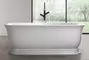 Ванна акриловая «Belbagno» BB400 170/80 на подиуме с сифоном белая, картинка №2