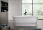 Ванна акриловая «Belbagno» BB400 170/80 на подиуме с сифоном белая, изображение №4