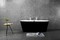 Ванна акриловая «Belbagno» BB200-Nero 169/76 без опор с сифоном белая, картинка №2