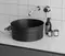 Раковина «Grossman» GR-3025BM 41/41 фаянсовая чёрная матовая, картинка №2