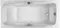 Ванна чугунная «Jacob Delafon» Repos 160/75 E2929 без опор без сифона с отверстиями белая, фото №1