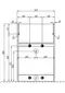 Тумба с раковиной «Aquaton» Лондри 60 (Лондри 120 правая) белая, фото №5