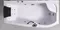 Гидромассажная ванна акриловая «Orans» BT-9501 170/85 с каркасом с сифоном с ручками белая правая, фотография №3