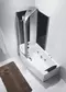 Гидромассажная ванна акриловая «Orans» BT-9501 170/85 с каркасом с сифоном с ручками белая левая, изображение №4