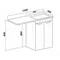 Мебель для ванной «Runo» Лира 120 белая столешница белый мрамор левая/правая, фотография №7