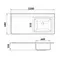 Мебель для ванной «Runo» Лира 120 белая столешница белый мрамор левая/правая, изображение №8