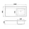 Мебель для ванной «Runo» Орион 120 белая столешница чёрный мрамор левая/правая, изображение №8