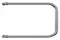 Водяной полотенцесушитель «Terminus» П-образный 40/35 хром универсальный, картинка №2