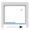 Душевая дверь «Ravak» Blix BLDP2 120/190 Transparent/белая универсальная, изображение №4