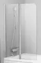 Шторка на ванну стеклянная «Ravak» 10CVS2 100 Transparent/хром левая, фото №1