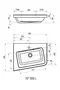 Раковина угловая «Ravak» 10° 65 литьевой мрамор белая левая, картинка №6