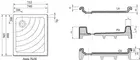 Душевой поддон «Ravak» Aneta 75/90 LA низкий акриловый прямоугольный, фотография №3