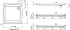 Душевой поддон «Ravak» Perseus PP 90/90 низкий акриловый квадратный, фотография №3