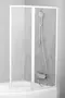 Шторка на ванну пластиковая «Ravak» VSK2 Rosa 170 Rain/белая правая, фото №1