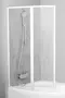 Шторка на ванну пластиковая «Ravak» VSK2 Rosa 170 Rain/белая левая, фото №1