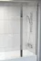 Шторка на ванну стеклянная «Ravak» CVS2 100 Transparent/хром правая, фото №1
